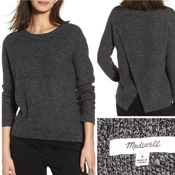 Madewell Province Cross-Back Pullover Knit Sweater - Picture 1 of 4